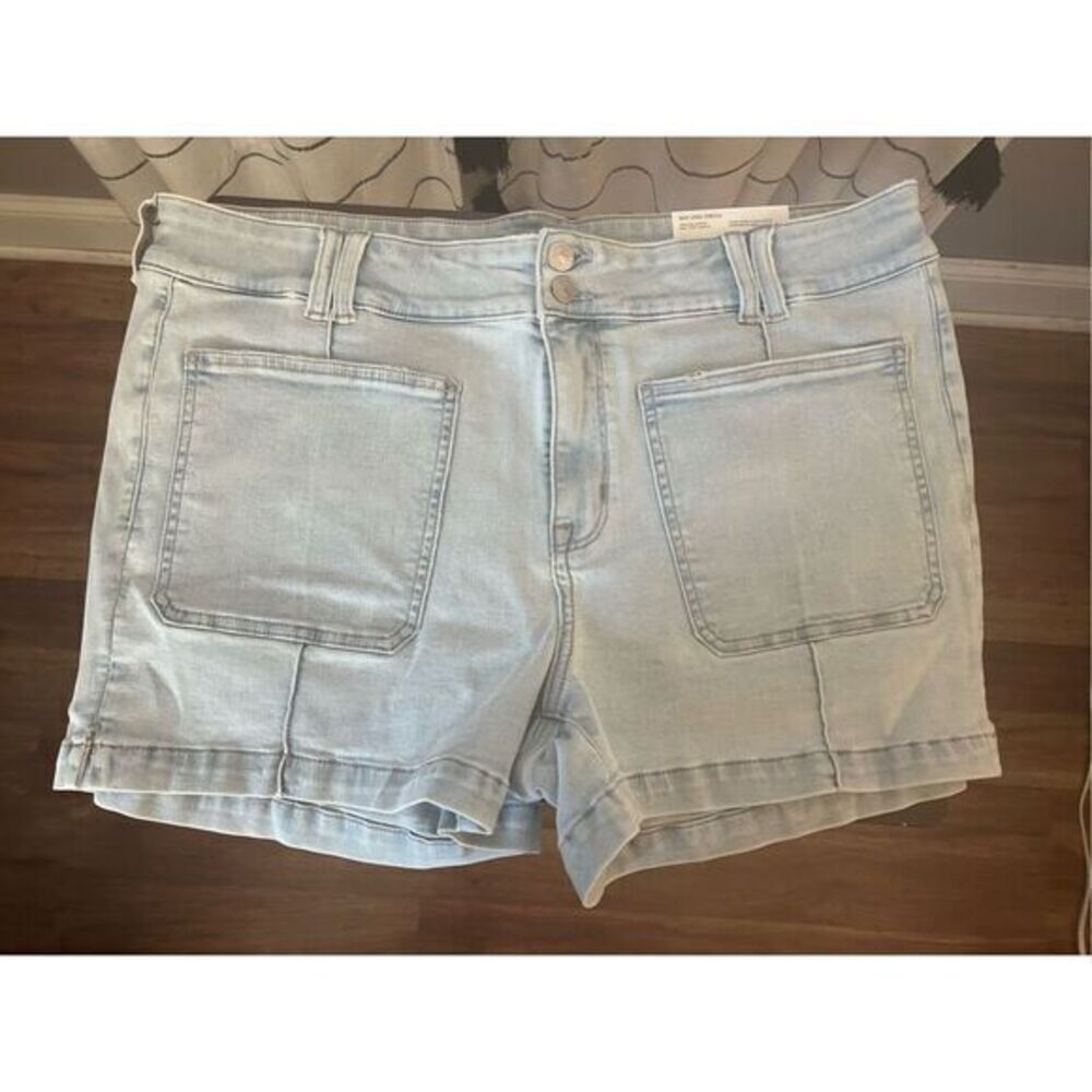 American Eagle High Rise Shortee Denim Shorts Size 18 Brand New With Tags Next L